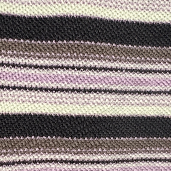 BDG Striped Short-Sleeve Crewneck Shirt in Lavender, Grey, and Black - Picture 3 of 8